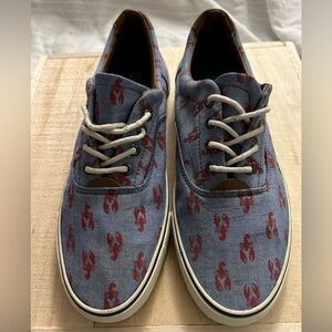 GH Bass & CO Navigate Critter Canvas Lobster Sneakers Shoes Ladies Size 9M